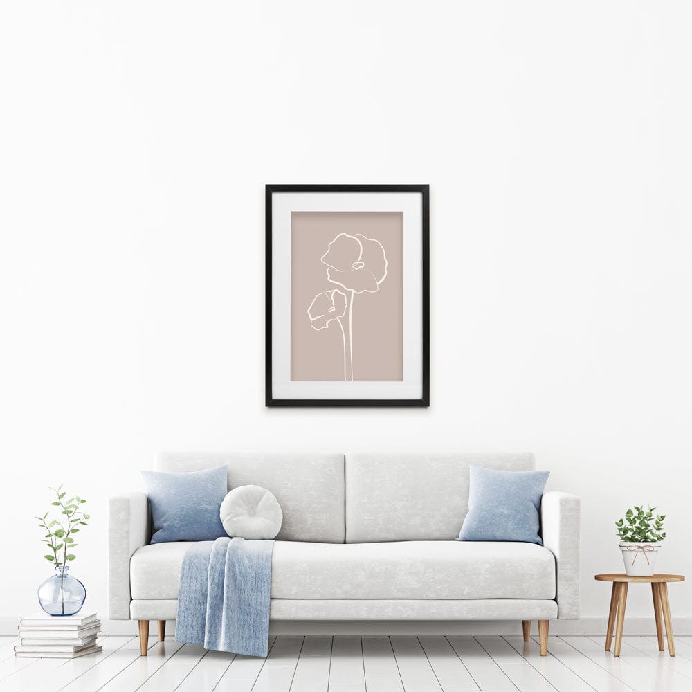 Simple Flowers Framed Art Print wall art product Gudeleva Nadezda / Shutterstock