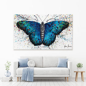 Sparkling City Butterfly Canvas Print wall art product Ashvin Harrison