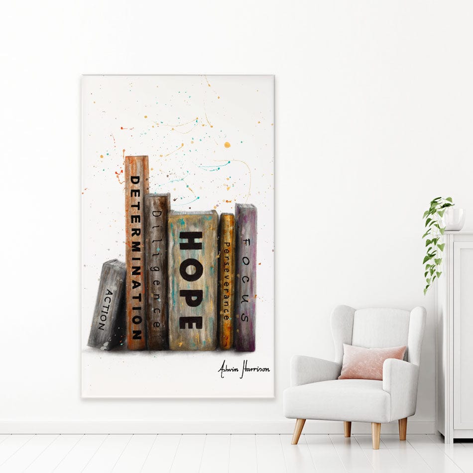 The Books Of Success Canvas Print wall art product Ashvin Harrison
