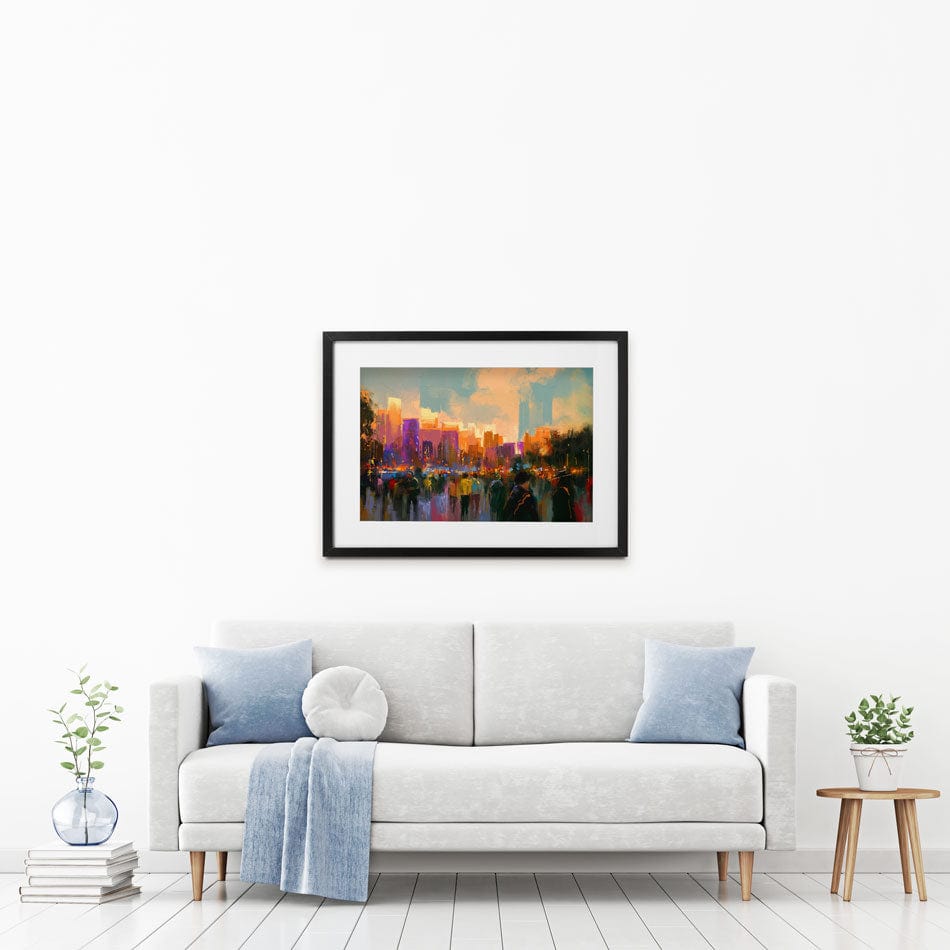 The City Of People Framed Art Print wall art product Tithi Luadthong / Shutterstock