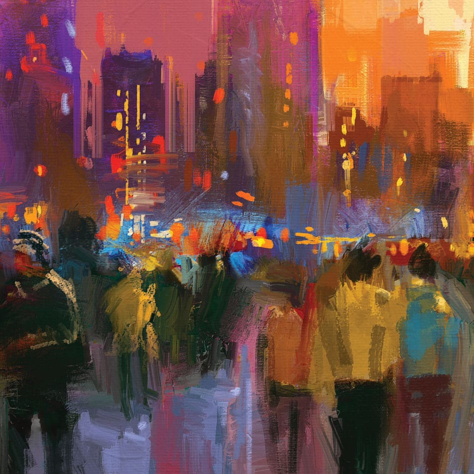 The City Of People Framed Art Print wall art product Tithi Luadthong / Shutterstock