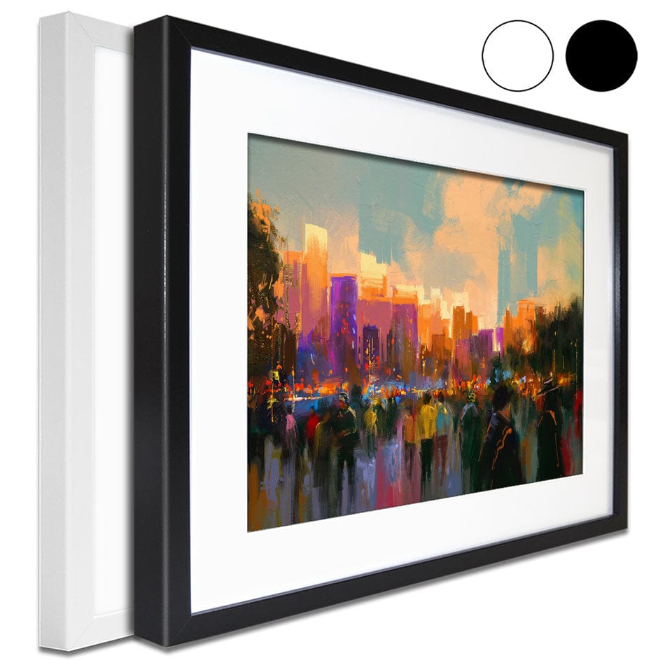 The City Of People Framed Art Print wall art product Tithi Luadthong / Shutterstock