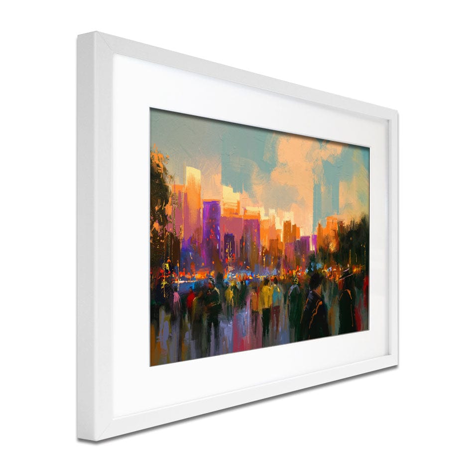 The City Of People Framed Art Print wall art product Tithi Luadthong / Shutterstock