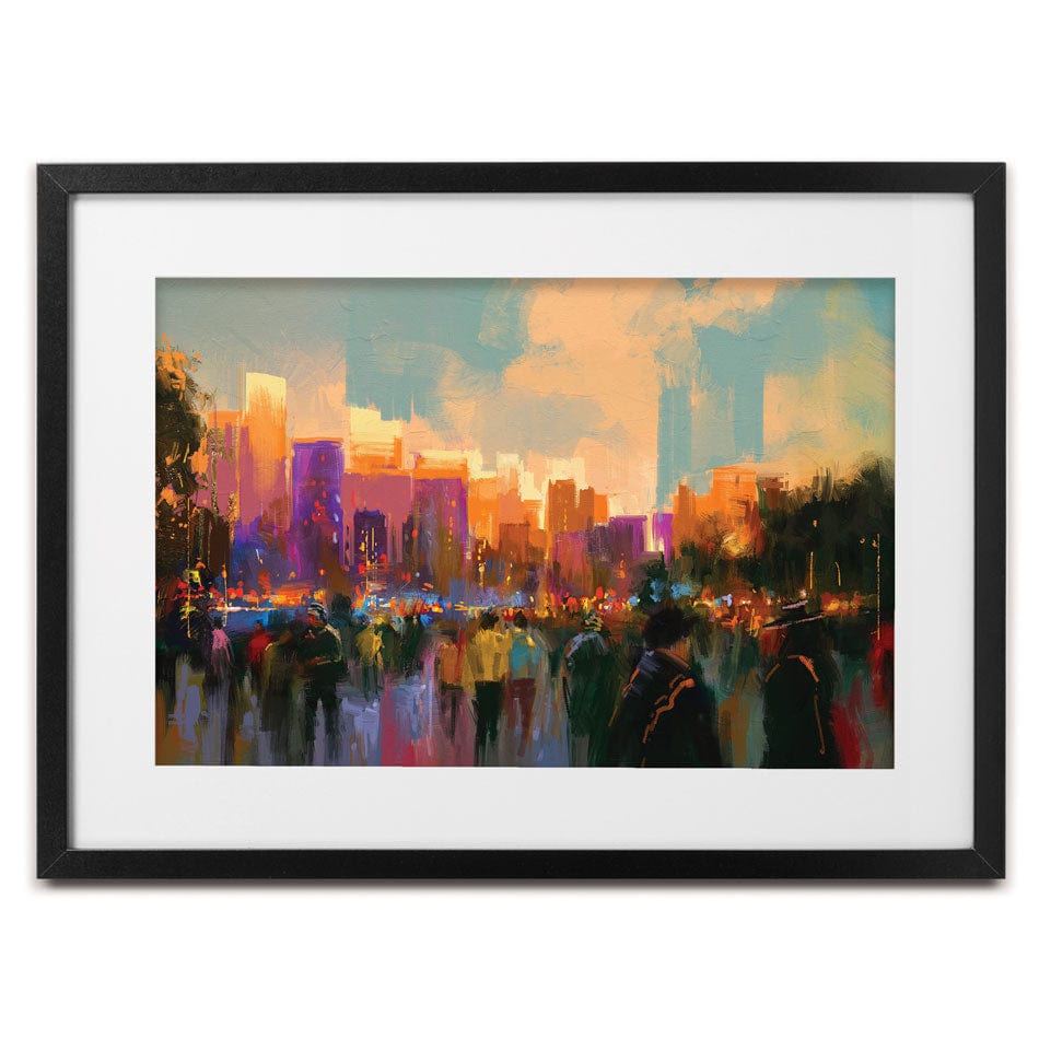 The City Of People Framed Art Print wall art product Tithi Luadthong / Shutterstock
