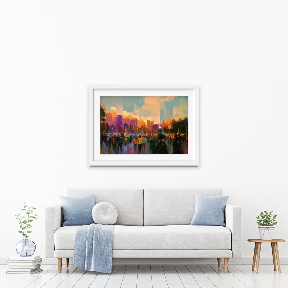 The City Of People Framed Art Print wall art product Tithi Luadthong / Shutterstock
