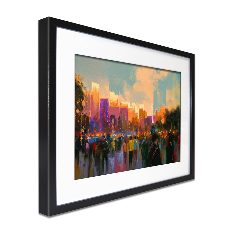 The City Of People Framed Art Print wall art product Tithi Luadthong / Shutterstock