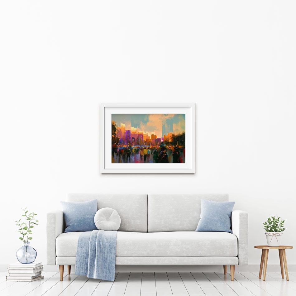 The City Of People Framed Art Print wall art product Tithi Luadthong / Shutterstock