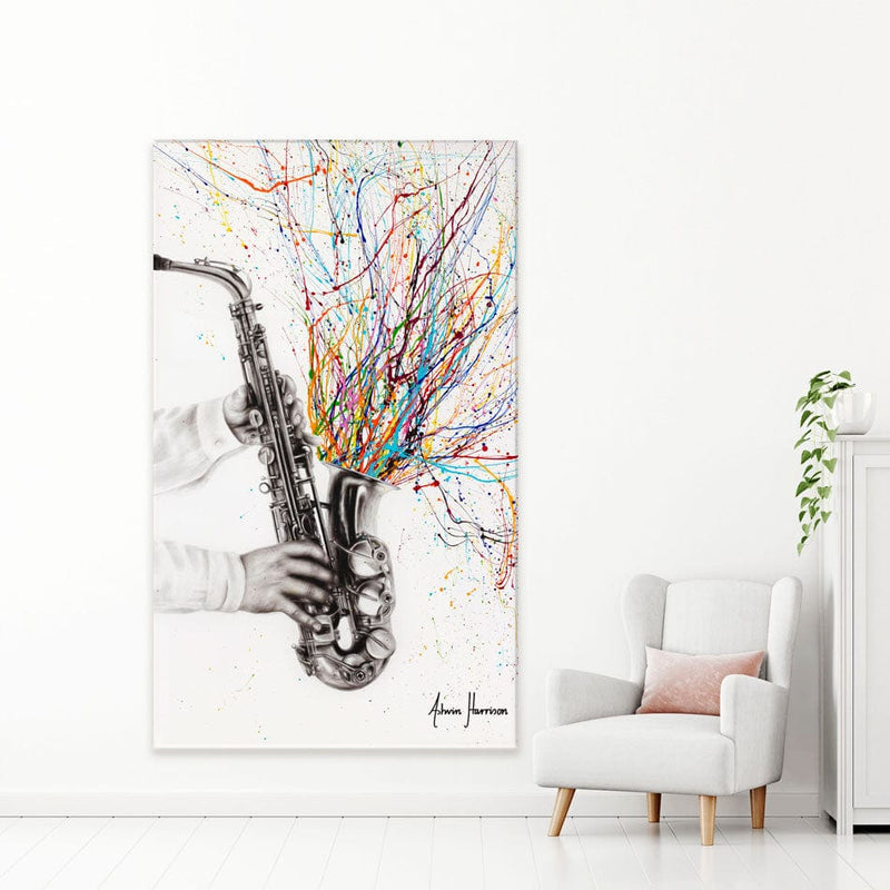 The Jazz Saxophone Canvas Print wall art product Ashvin Harrison