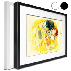 The Kiss Watercolour Framed Art Print wall art product Anna Ismagilova / Shutterstock