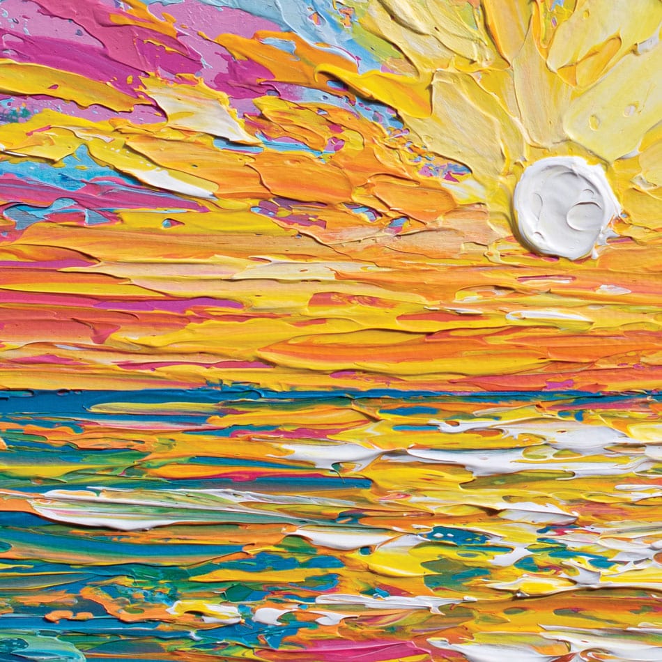 The Sun Is Setting Canvas Print wall art product Olga Tkachyk