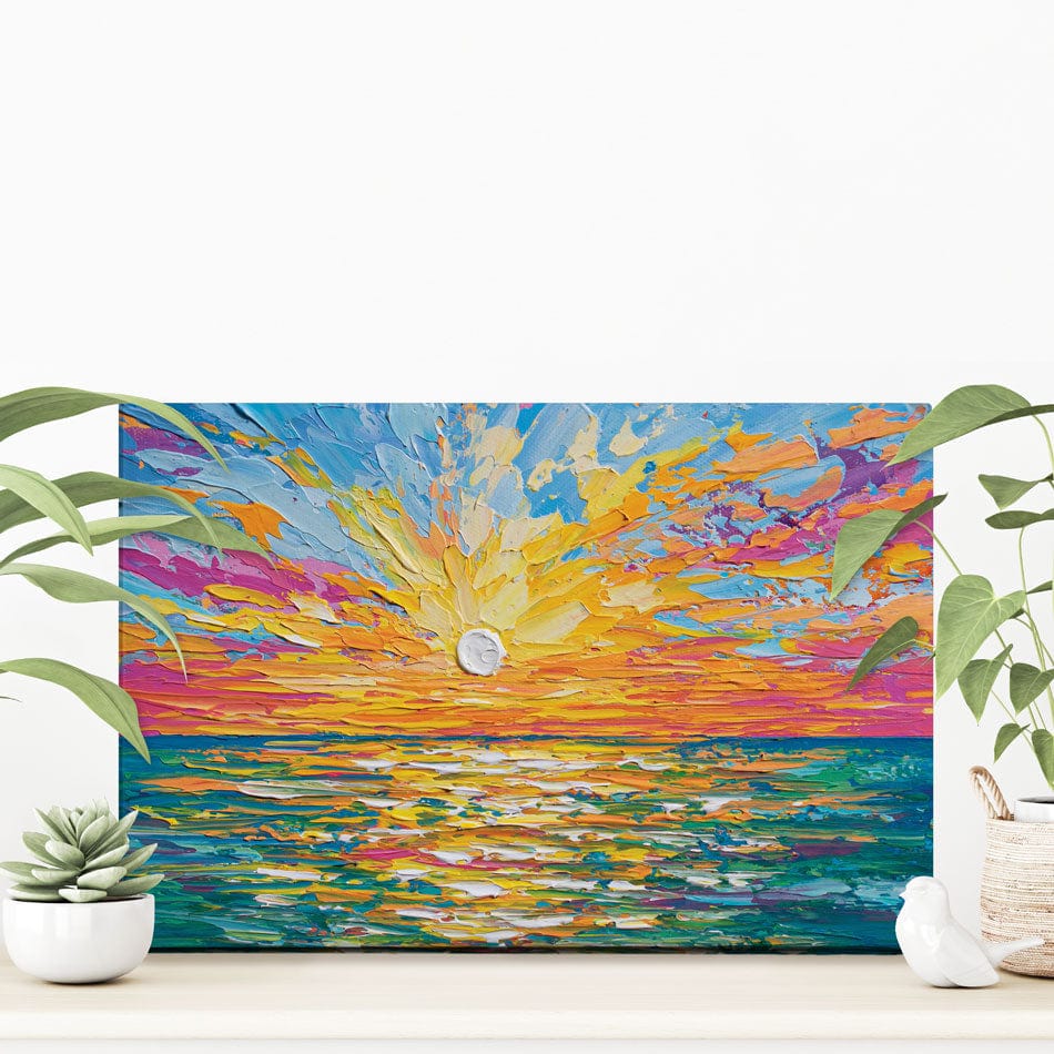 The Sun Is Setting Canvas Print wall art product Olga Tkachyk