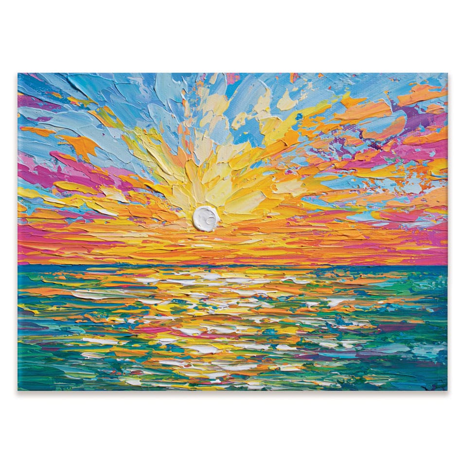 The Sun Is Setting Canvas Print wall art product Olga Tkachyk