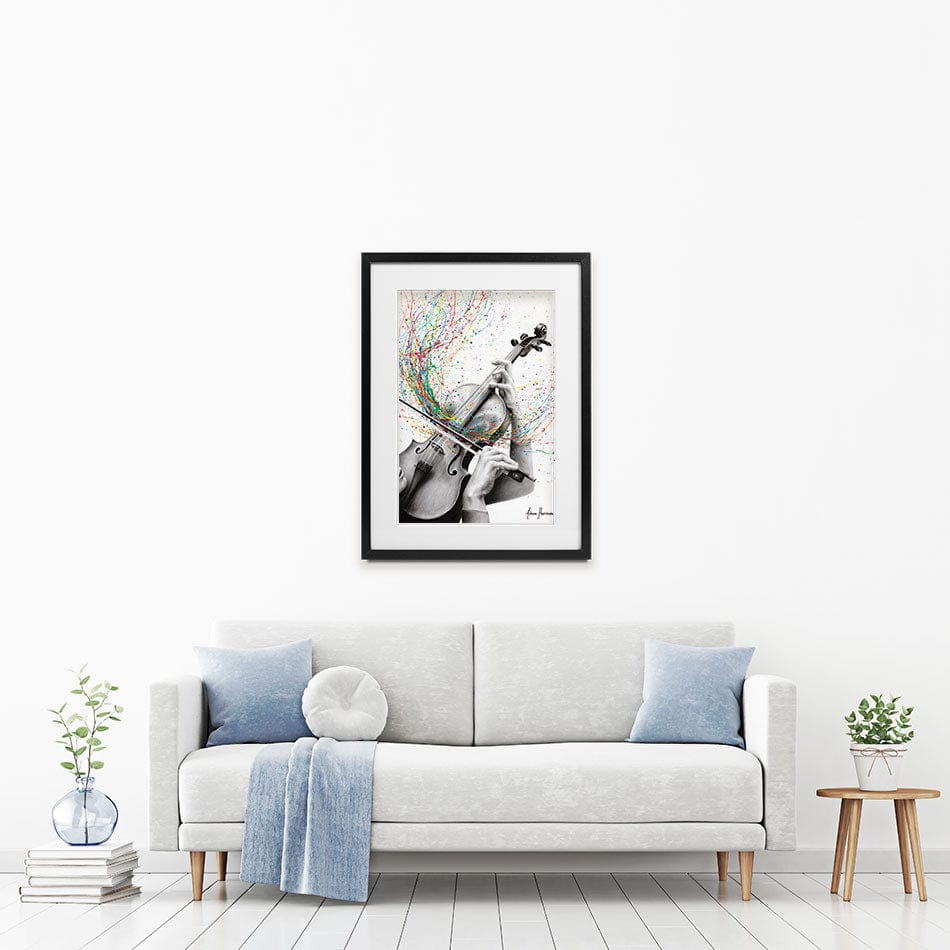 The Violin Solo Framed Art Print wall art product Ashvin Harrison