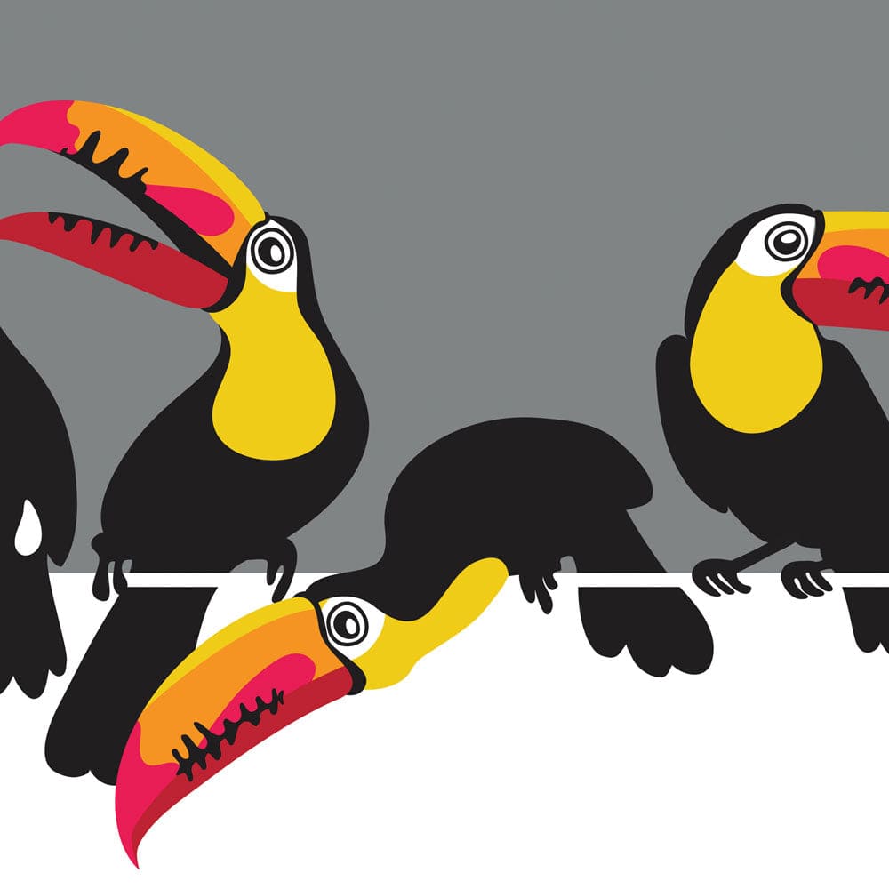 Toucan Party Framed Art Print wall art product Afishka / Shutterstock