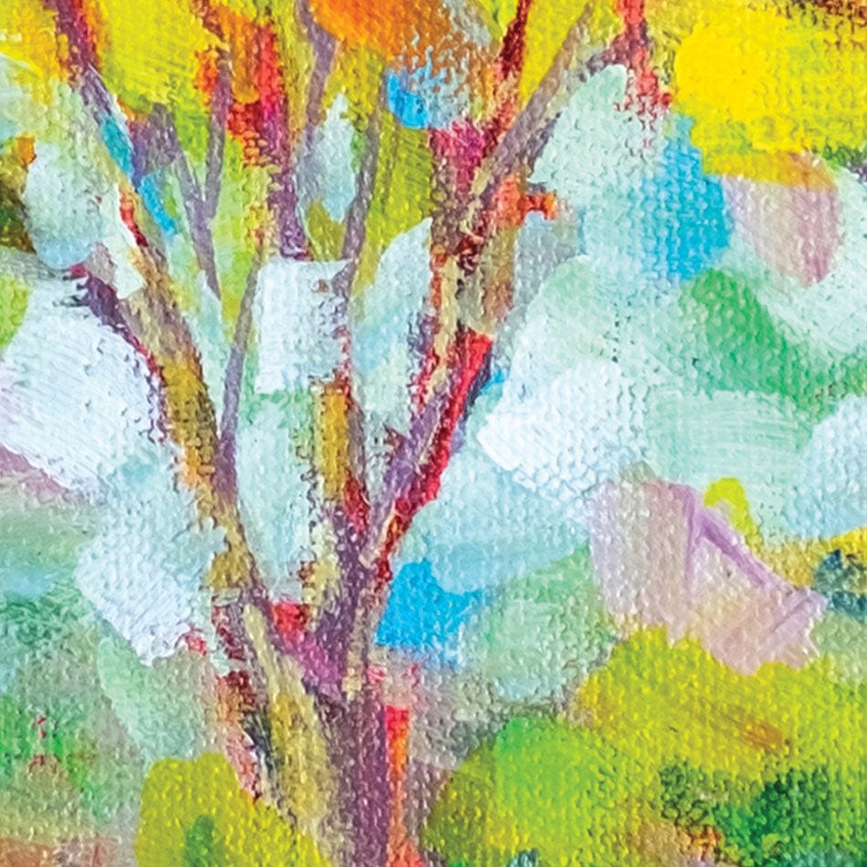 Trees In The Glow Of The Sun Framed Art Print wall art product Valenty / Shutterstock