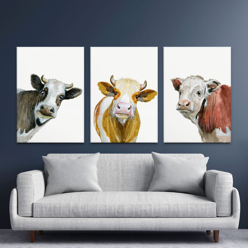 Trio Of Cows Trio Canvas Print wall art product Zulfiya887 / Shutterstock