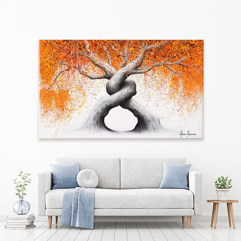Twisting Love Trees Canvas Print wall art product Ashvin Harrison
