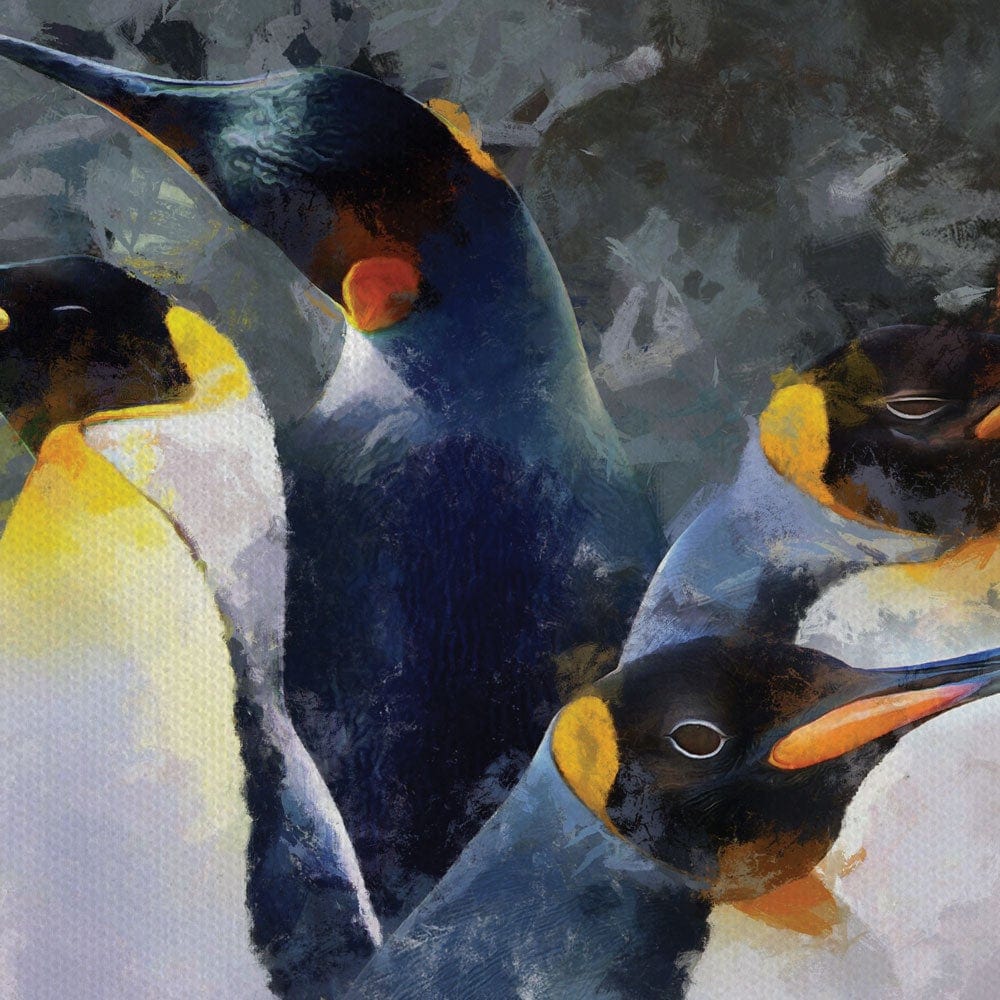 Waddle of Penguins Canvas Print wall art product Mohammadreza Zeidabadi / Shutterstock