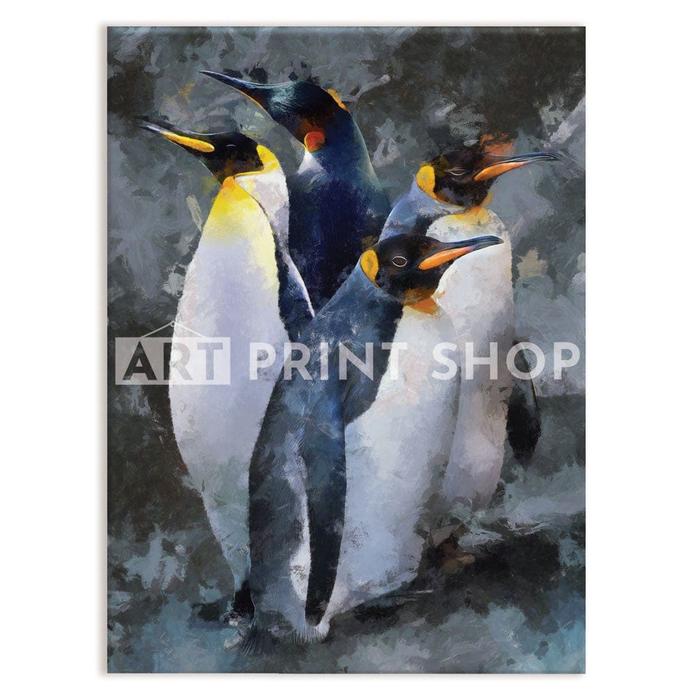 Waddle of Penguins Canvas Print wall art product Mohammadreza Zeidabadi / Shutterstock