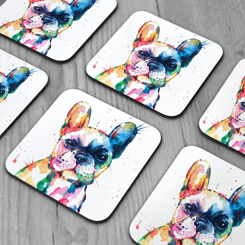 Watercolour Frenchie Coaster Set wall art product Yuli_ya / Shutterstock