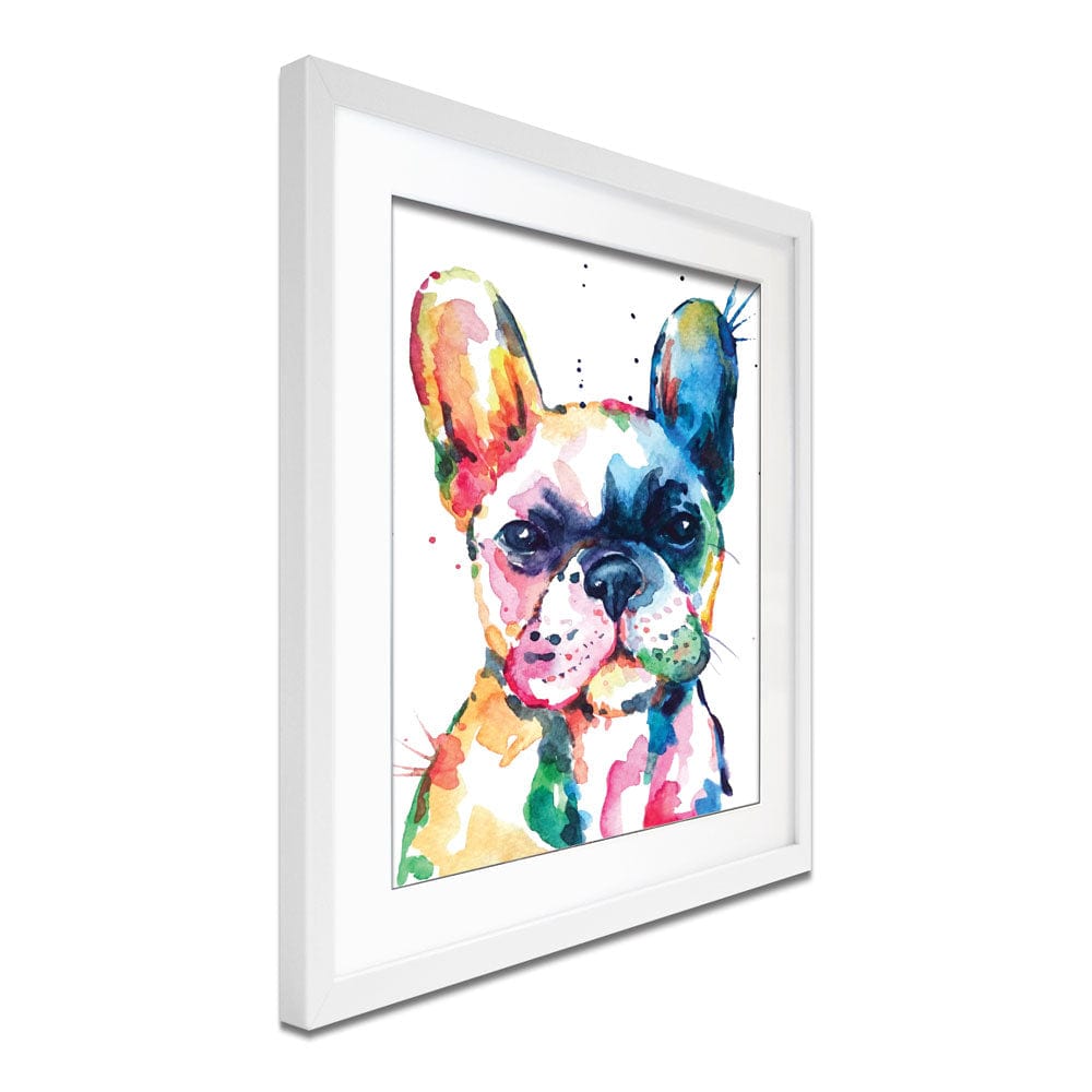 Watercolour Frenchie Framed Art Print wall art product Yuli_ya / Shutterstock