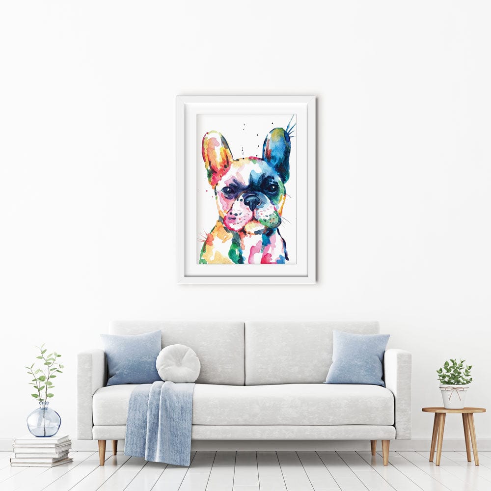 Watercolour Frenchie Framed Art Print wall art product Yuli_ya / Shutterstock