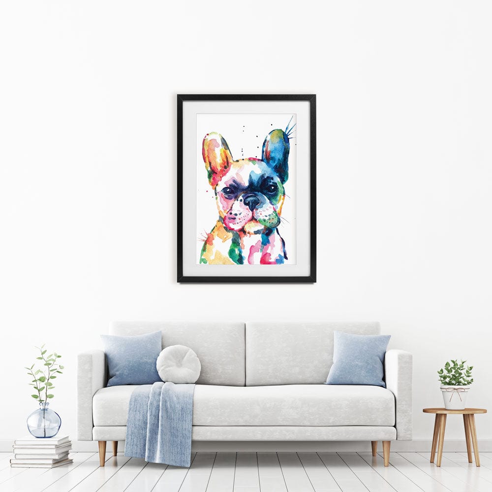 Watercolour Frenchie Framed Art Print wall art product Yuli_ya / Shutterstock