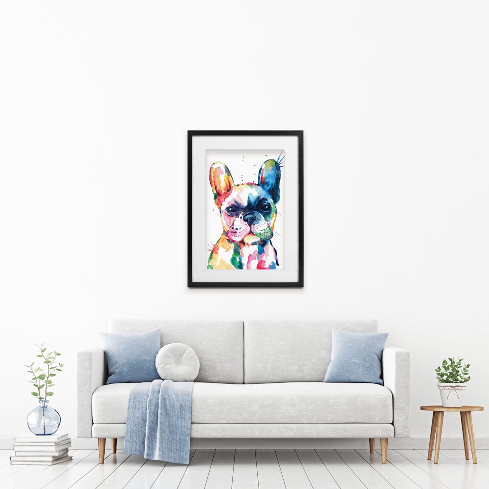 Watercolour Frenchie Framed Art Print wall art product Yuli_ya / Shutterstock