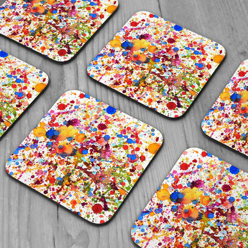 Watercolour Paint Splash Coaster Set wall art product prapass / Shutterstock