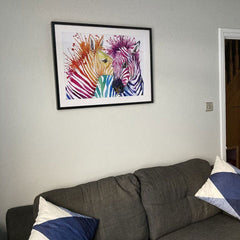 Watercolour Zebra Framed Art Print wall art product Faenkova Elena / Shutterstock