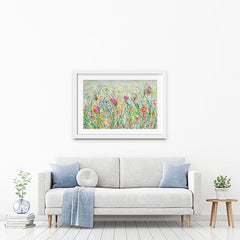 Wild Meadow In Green Framed Art Print wall art product Jane Brookshaw
